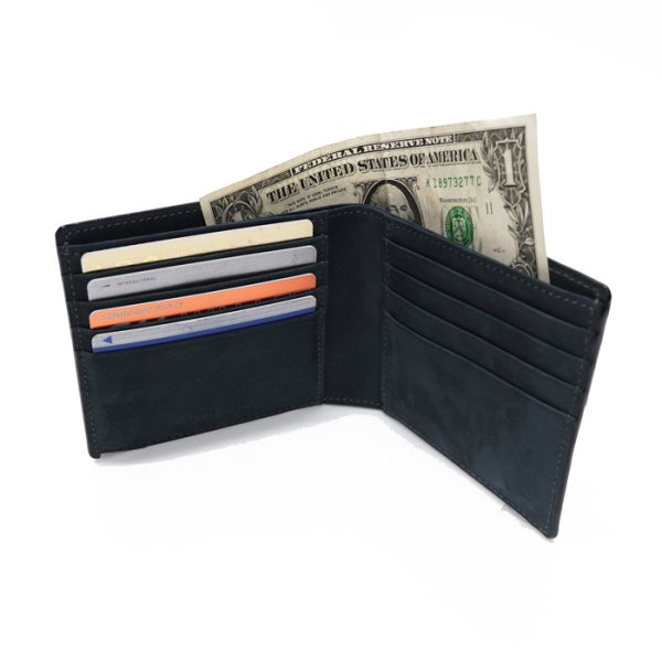 画像6: ARTS&CRAFTS(アーツアンドクラフツ)BILLFOLD WALLET W COIN PURSE(ビルフォールドウォレットコインパース)CORDOVAN ACC/Black(ブラック) (6)