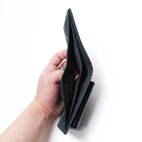 画像5: ARTS&CRAFTS(アーツアンドクラフツ)BILLFOLD WALLET W COIN PURSE(ビルフォールドウォレットコインパース)CORDOVAN ACC/Black(ブラック) (5)