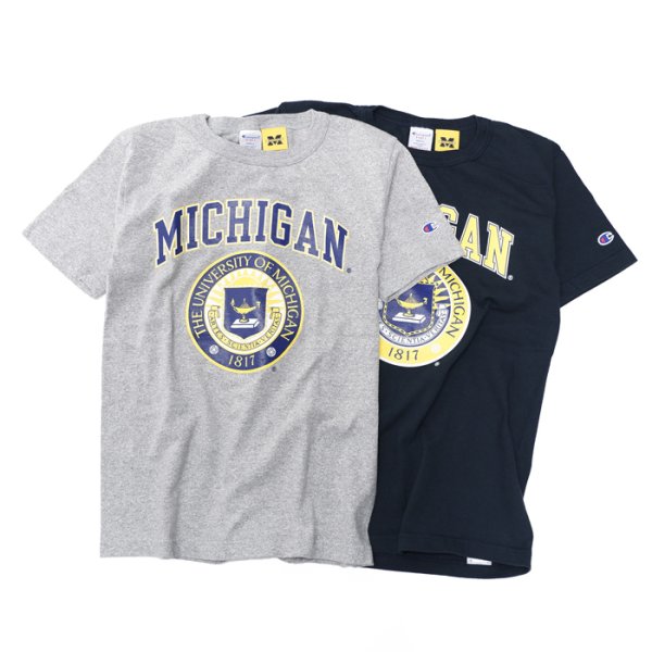 画像8: Champion（チャンピオン）T1011 US Print T-Shirt"MICHIGAN・Made in USA" / Navy（ネイビー）※Sサイズのみ (8)