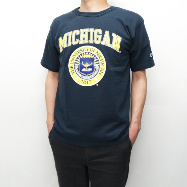 画像9: Champion（チャンピオン）T1011 US Print T-Shirt"MICHIGAN・Made in USA" / Navy（ネイビー）※Sサイズのみ (9)