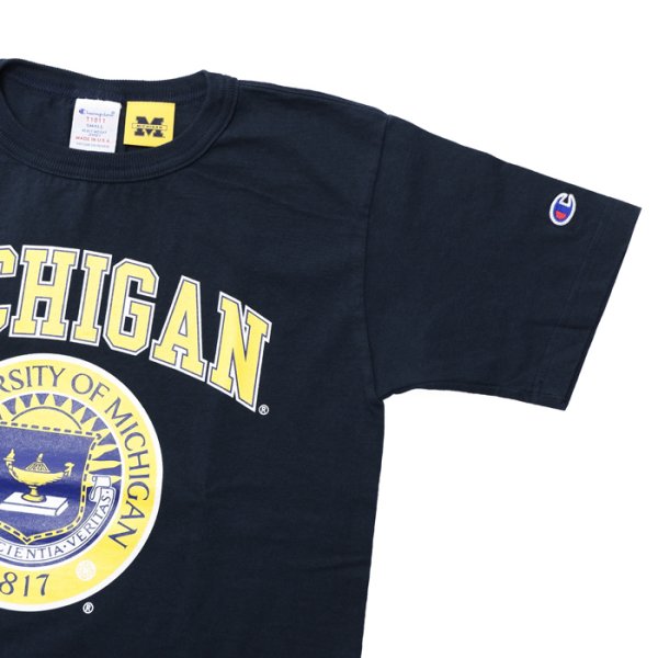 画像5: Champion（チャンピオン）T1011 US Print T-Shirt"MICHIGAN・Made in USA" / Navy（ネイビー）※Sサイズのみ (5)