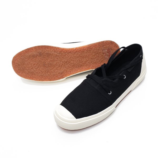 画像2: 『OUTLET』KAPTAIN SUNSHINE（スペルガ×キャプテンサンシャイン）Mariner Slip-on（マリナースリッポン）"Made by SUPERGA" / Black（ブラック） (2)
