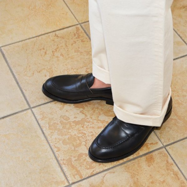 画像8: WHEEL ROBE(ウィールローブ)HEAVY STITCHING LOAFER(ヘビーステッチングローファー)/Black(ブラック) (8)