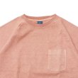 画像3: Good On（グッドオン）Short Sleeve Heavy Raglan Pocket Tee（ショートスリーブヘビーラグランポケットTシャツ）"Pigment Dye"/Coral（コーラル） (3)