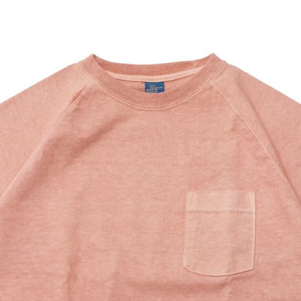 画像3: Good On(グッドオン)Short Sleeve Heavy Raglan Pocket Tee(ショートスリーブヘビーラグランポケットTシャツ)"Pigment Dye" / Coral(コーラル) (3)