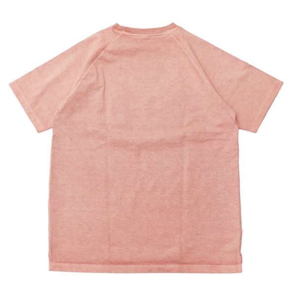 画像2: Good On(グッドオン)Short Sleeve Heavy Raglan Pocket Tee(ショートスリーブヘビーラグランポケットTシャツ)"Pigment Dye" / Coral(コーラル) (2)