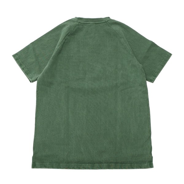 W< ラグランスリーブ Tシャツ グリーン Good On（グッドオン）Short Sleeve Heavy Raglan Pocket Tee
