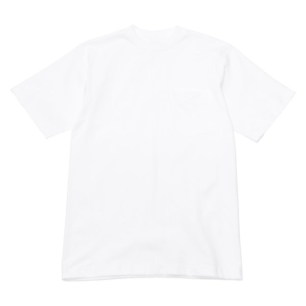 画像1: CAMBER（キャンバー）Max Weight Crew Neck Pocket Tee（マックスウエイトクルーネックポケット付Tシャツ）8oz/White（ホワイト） (1)