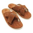 画像3: ISLAND SLIPPER（アイランドスリッパ）PT223MOU (スエードレザーサンダル+ムート) "Suede+Mouton" / Peanut（ピーナッツ） (3)