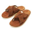画像1: ISLAND SLIPPER（アイランドスリッパ）PT223MOU (スエードレザーサンダル+ムート) "Suede+Mouton" / Peanut（ピーナッツ） (1)
