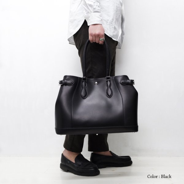 画像10: WILD SWANS(ワイルドスワンズ)Drucker(ドラッカー)トートバッグ"イングリッシュブライドル"/Burgundy(バーガンディ) (10)