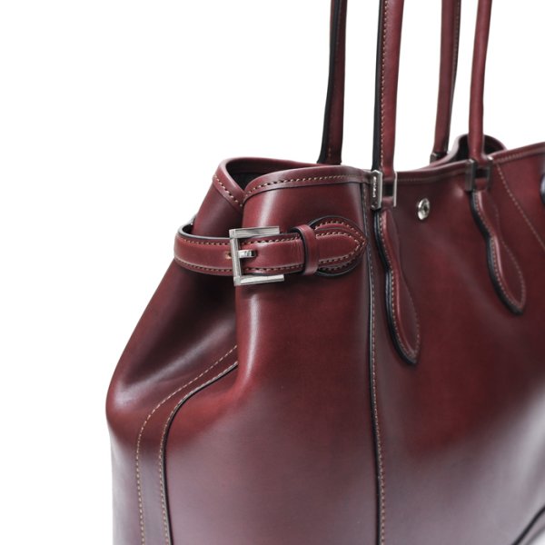 画像3: WILD SWANS(ワイルドスワンズ)Drucker(ドラッカー)トートバッグ"イングリッシュブライドル"/Burgundy(バーガンディ) (3)