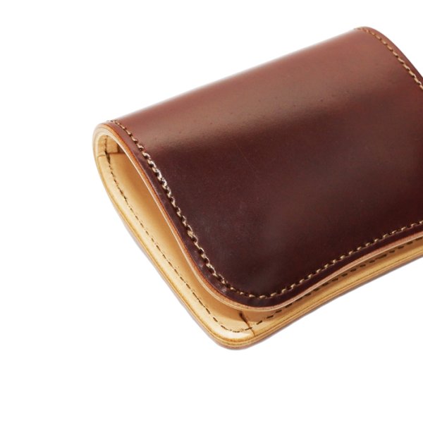 画像4: WILD SWANS（ワイルドスワンズ）Palm（パーム）コンパクトウォレット/#4"シェルコードバン"×ナチュラル"サドルプルアップ" (4)