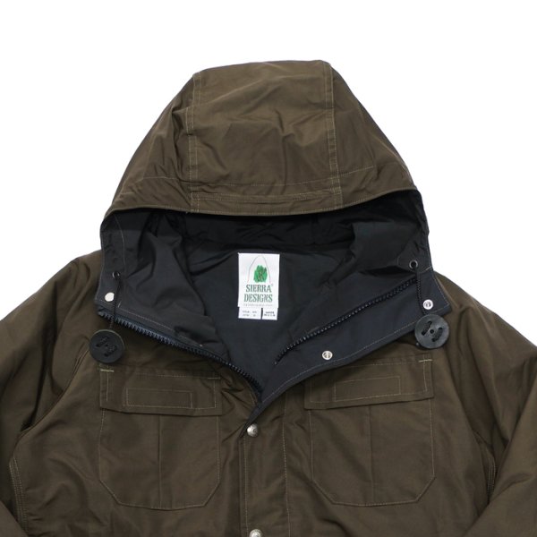 画像2: SIERRA DESIGNS(シエラデザイン)ORIGINAL MOUNTAIN PARKA(オリジナルマウンテンパーカー)”Made in USA” / Olive Drab×Black(オリーブドラブ×ブラック) (2)