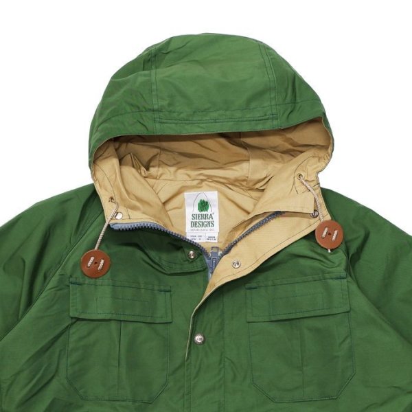 画像2: SIERRA DESIGNS(シエラデザイン)ORIGINAL MOUNTAIN PARKA(オリジナルマウンテンパーカー)"Made in USA" / Green×V.Tan(グリーン×ヴィンテージタン) (2)