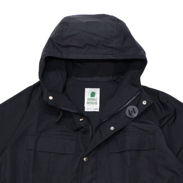画像2: SIERRA DESIGNS（シエラデザイン）ORIGINAL MOUNTAIN PARKA（オリジナルマウンテンパーカー）"Made in USA" / Black×Black（ブラック×ブラック） (2)