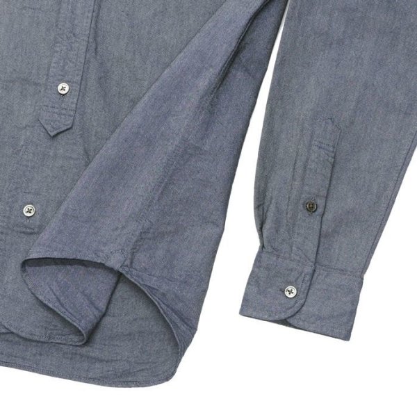画像5: Nigel Cabourn（ナイジェル・ケーボン）BRITISH OFFICER'S SHIRT（ブリティッシュオフィサーズシャツ）"VINTAGE OXFORD" / Navy（ネイビー） (5)