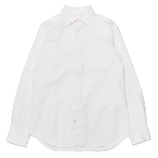 画像1: Nigel Cabourn（ナイジェル・ケーボン）BRITISH OFFICER'S SHIRT（ブリティッシュオフィサーズシャツ）VINTAGE OXFORD/Off White（オフホワイト） (1)