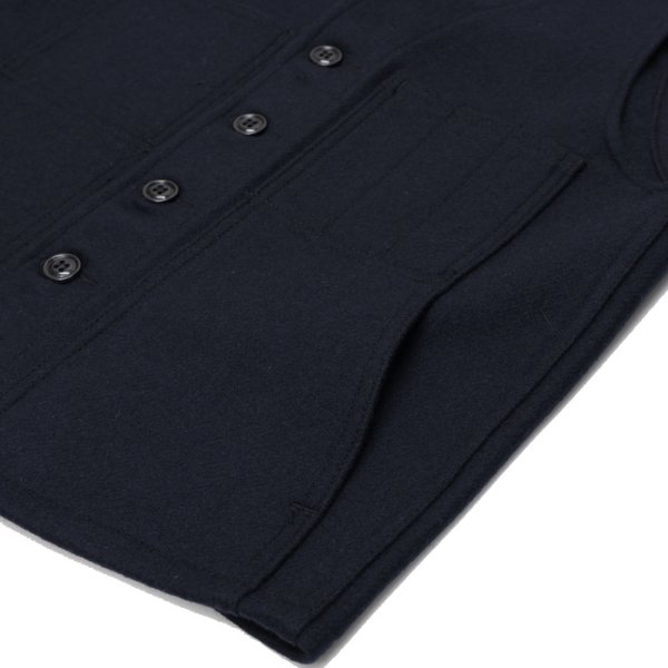 画像5: FILSON(フィルソン)MACKINAW WOOL VEST(マッキーノウールベスト)/ Navy(ネイビー) (5)