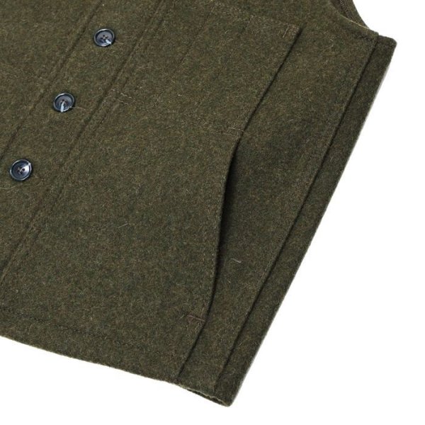 画像5: FILSON(フィルソン)MACKINAW WOOL VEST(マッキーノウールベスト)/ DARK GREEN(ダークグリーン) (5)