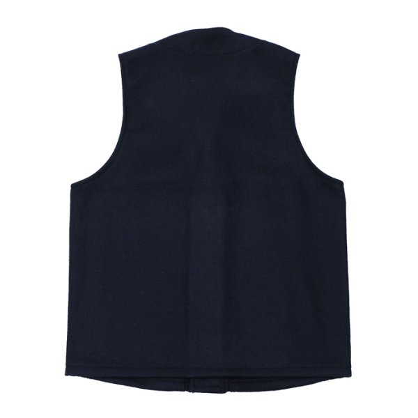 画像2: FILSON(フィルソン)MACKINAW WOOL VEST(マッキーノウールベスト)/ Navy(ネイビー) (2)