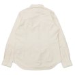 画像2: Nigel Cabourn（ナイジェル・ケーボン）BRITISH OFFICER'S SHIRT（ブリティッシュオフィサーズシャツ）VINTAGE OXFORD/Ivory（アイボリー） (2)