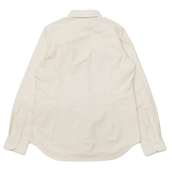 画像2: Nigel Cabourn(ナイジェル・ケーボン)BRITISH OFFICER'S SHIRT(ブリティッシュオフィサーズシャツ)”VINTAGE OXFORD” / Ivory(アイボリー) (2)