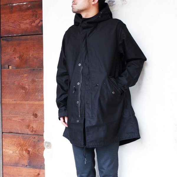 画像8: F.O.B FACTORY(エフオービーファクトリー)M-51 PARKA SHELL(M-51パーカーシェル)"B9 Moleskin" / Back(ブラック) (8)