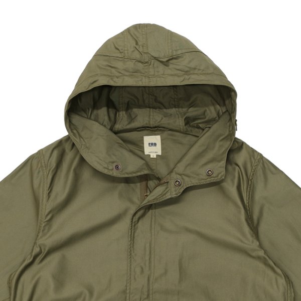 画像2: F.O.B FACTORY(エフオービーファクトリー)M-51 PARKA SHELL(M-51パーカーシェル)"B9 Moleskin" / Olive(オリーブ) (2)