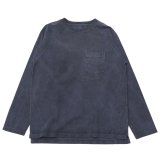 Good On（グッドオン）Long Sleeve Heavy Raglan Pocket Tee（ロングスリーブヘビーラグランポケットTシャツ）"Pigment Dye" / Navy（ネイビー）