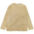 画像2: Good On（グッドオン）Long Sleeve Heavy Raglan Pocket Tee（ロングスリーブヘビーラグランポケットTシャツ）"Pigment Dye"/Latte（ラテ） (2)