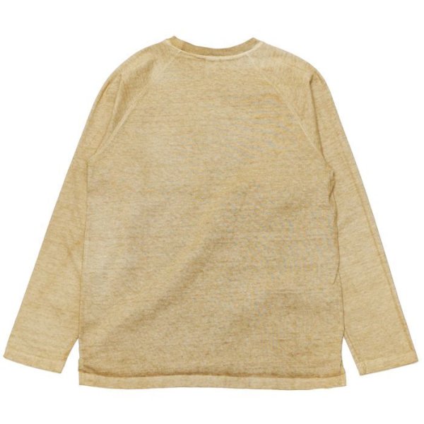 画像2: Good On(グッドオン)Long Sleeve Heavy Raglan Pocket Tee(ロングスリーブヘビーラグランポケットTシャツ)"Pigment Dye" / Latte(ラテ) (2)