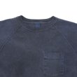 画像3: Good On（グッドオン）Long Sleeve Heavy Raglan Pocket Tee（ロングスリーブヘビーラグランポケットTシャツ）"Pigment Dye"/Navy（ネイビー） (3)