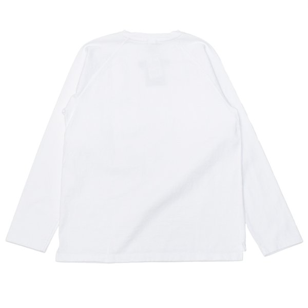 画像2: Good On（グッドオン）Long Sleeve Heavy Raglan Pocket Tee（ロングスリーブヘビーラグランポケットTシャツ）"Washed" / White（ホワイト） (2)