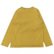 画像2: Good On（グッドオン）Long Sleeve Heavy Raglan Pocket Tee（ロングスリーブヘビーラグランポケットTシャツ）"Pigment Dye"/Banana（バナナ） (2)