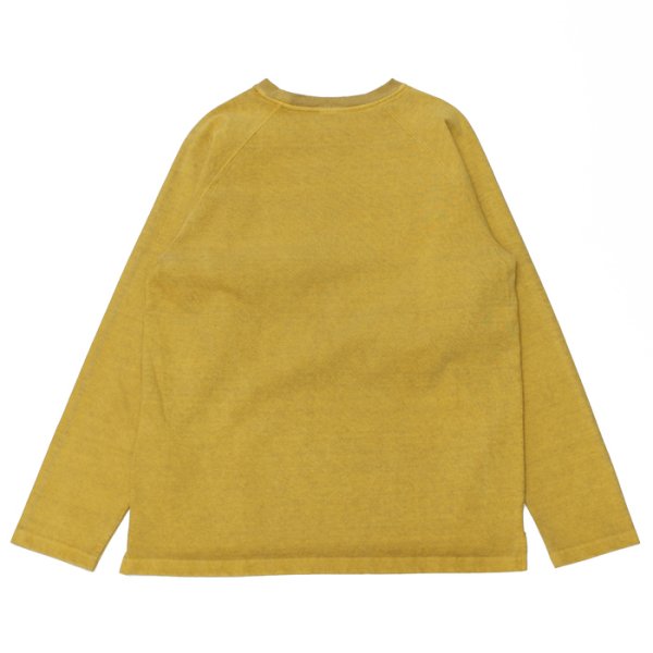 画像2: Good On(グッドオン)Long Sleeve Heavy Raglan Pocket Tee(ロングスリーブヘビーラグランポケットTシャツ)"Pigment Dye" / Banana(バナナ) (2)