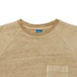 画像3: Good On（グッドオン）Long Sleeve Heavy Raglan Pocket Tee（ロングスリーブヘビーラグランポケットTシャツ）"Pigment Dye"/Latte（ラテ） (3)