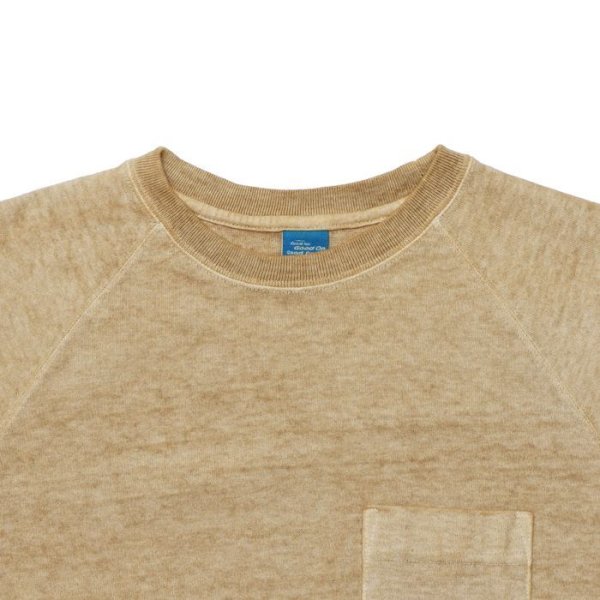画像3: Good On(グッドオン)Long Sleeve Heavy Raglan Pocket Tee(ロングスリーブヘビーラグランポケットTシャツ)"Pigment Dye" / Latte(ラテ) (3)
