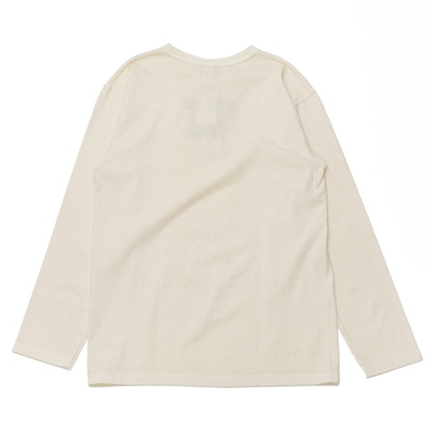 画像2: Good On(グッドオン)Long Sleeve Henley Neck Tee(ロングスリーブヘンリーネックTシャツ)"Pigment Dye" / Natural(ナチュラル) (2)