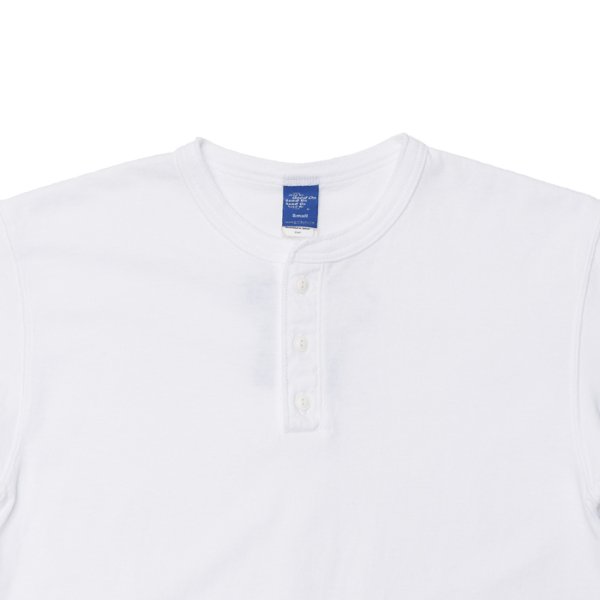 画像3: Good On(グッドオン)Long Sleeve Henley Neck Tee(ロングスリーブヘンリーネックTシャツ)"Washed" / White(ホワイト) (3)