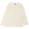 画像1: Good On（グッドオン）Long Sleeve Henley Neck Tee（ロングスリーブヘンリーネックTシャツ）"Pigment Dye"/Natural（ナチュラル） (1)