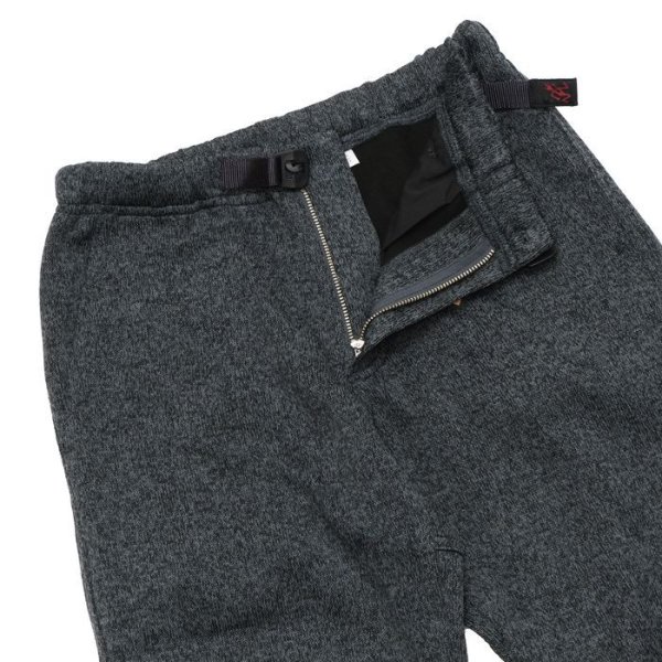画像3: GRAMICCI（グラミチ）BONDING KNIT FLEECE NARROW RIB PANT（ボンディングニットフリースナローリブパンツ）/Heather Charcoal（ヘザーチャコール） (3)