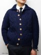 画像11: INVERALLAN（インバーアラン）3a Lumber Cardigan（3aランバーカーディガン）Aran/Natural（ナチュラル） (11)