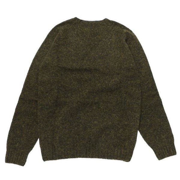 画像2: INVERALLAN（インバーアラン）Crew Neck Saddle Shoulder Sweater（クルーネックサドルショルダーセーター）”Supersoft Shetland” / Pine Shadow（パインシャドー） (2)