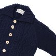 画像4: INVERALLAN（インバーアラン）3a Lumber Cardigan（3aランバーカーディガン）Aran/Navy（ネイビー） (4)