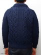 画像13: INVERALLAN（インバーアラン）3a Lumber Cardigan（3aランバーカーディガン）Aran/Loden（ローデングリーン） (13)