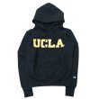 画像1: Champion（チャンピオン）REVERSE WEAVE PULLOVER HOODED SWEATSHIRT（リバースウィーブプルオーバースウェットパーカー）"UCLA"/Navy（ネイビー）Made in USA (1)