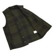 画像7: FILSON（フィルソン）MACKINAW WOOL VEST（マッキーノウールベスト）/Forest Green×Brown（フォレストグリーン×ブラウン） (7)