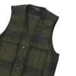 画像4: FILSON（フィルソン）MACKINAW WOOL VEST（マッキーノウールベスト）/Forest Green×Brown（フォレストグリーン×ブラウン）※XSサイズのみ (4)
