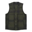 画像1: FILSON（フィルソン）MACKINAW WOOL VEST（マッキーノウールベスト）/Forest Green×Brown（フォレストグリーン×ブラウン）※XSサイズのみ (1)